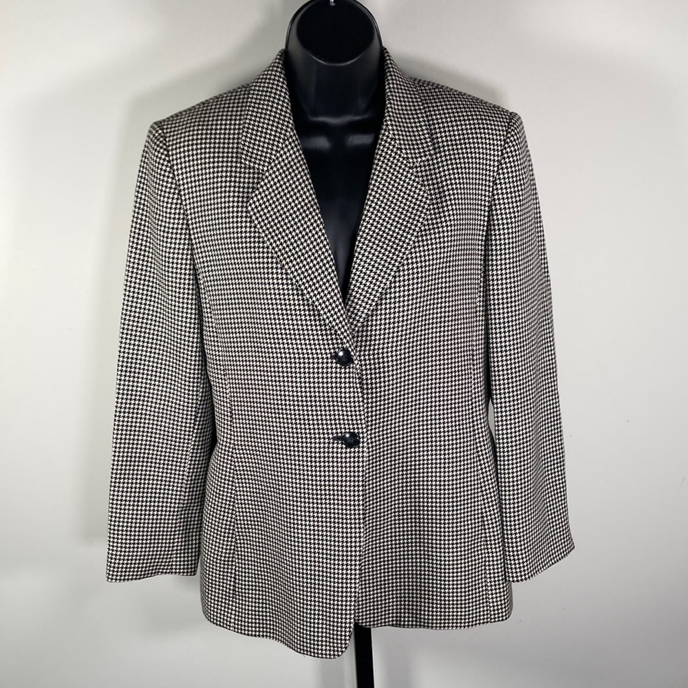 Talbot Petite Houndstooth Blazer